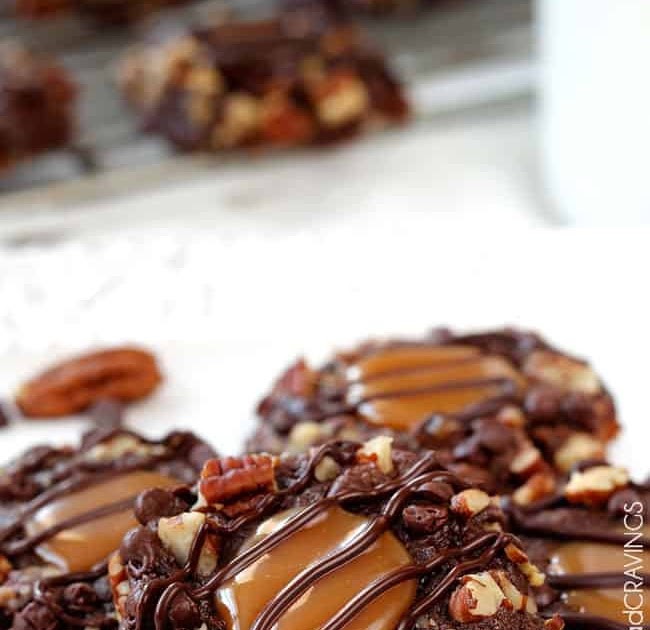 How To Make Turtles With Kraft Caramel Candy - Chocolate Pecan Turtle