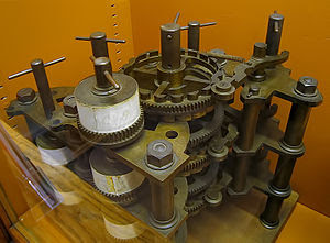Part of Charles Babbage's Difference Engine in...