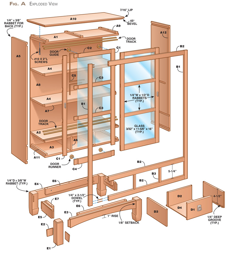 Free Woodworking Plans Barrister Bookcase Ofwoodworking