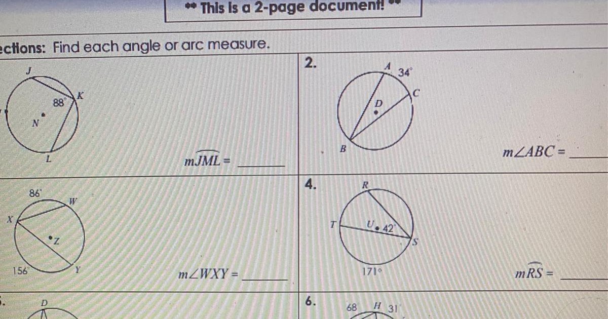 Unit 10 Circles Homework 5 Inscribed Angles - Inscribed Angles In A Circle