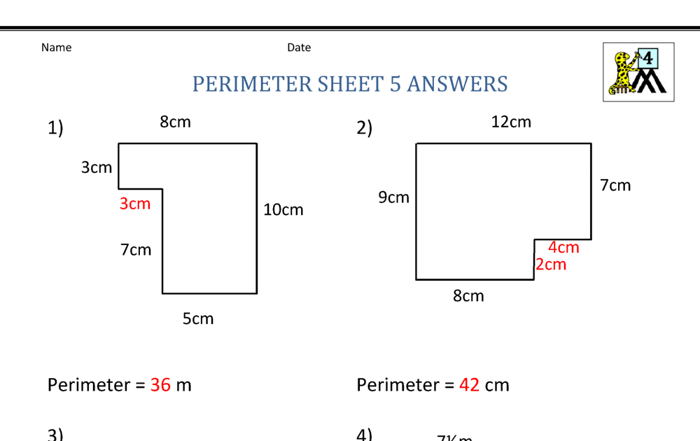 Finding Perimeter With Missing Lengths Worksheets - Sara Battle's Math ...