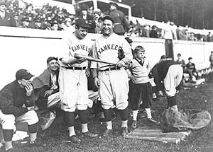 Ruth & Gehrig at West Point in 1927 (Photo courtesy of Wikimedia Commons)