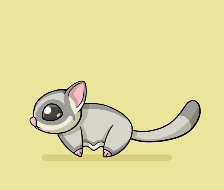 Sugar Glider Cartoon