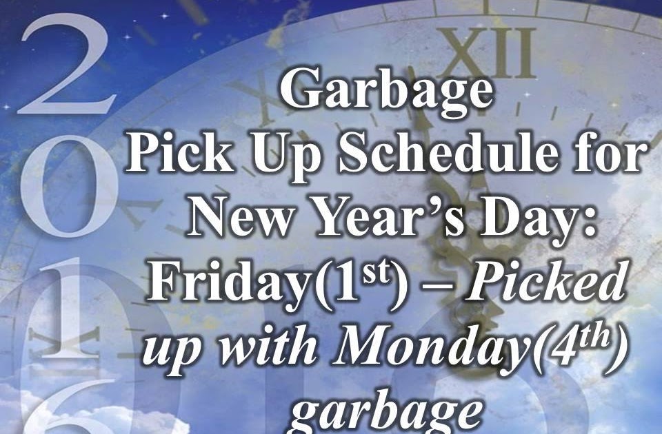 Garbage Pickup Schedule 2021 Stockbridge / Green Cove Springs, Florida