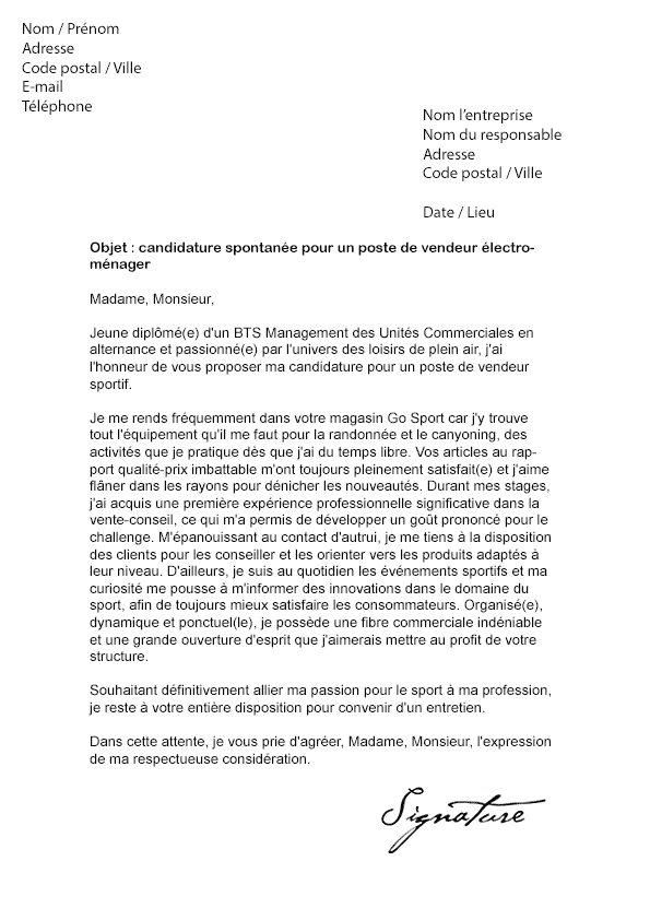 Lettre De Motivation Directeur Centre De Vacances  Kata Baca k