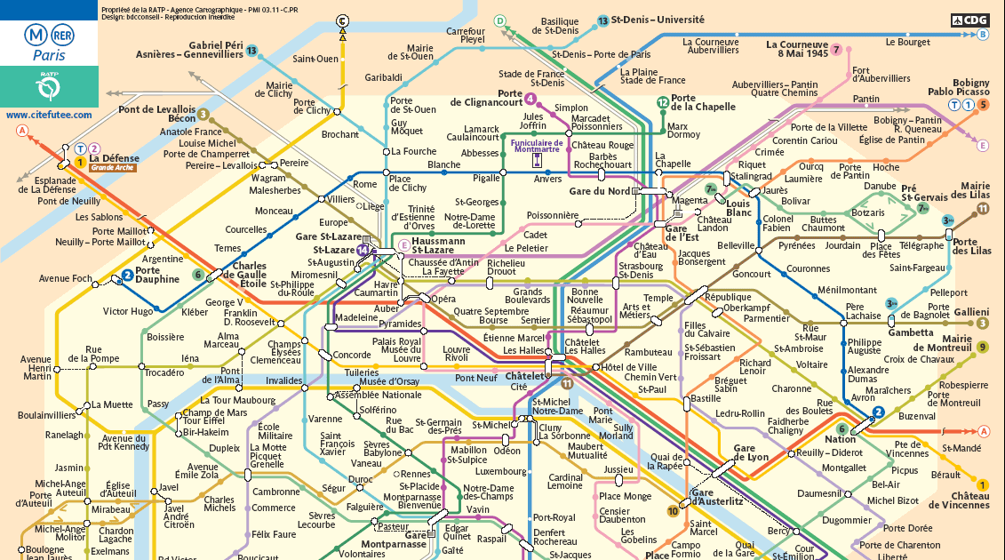 Fletcher blog: mapa metro paris