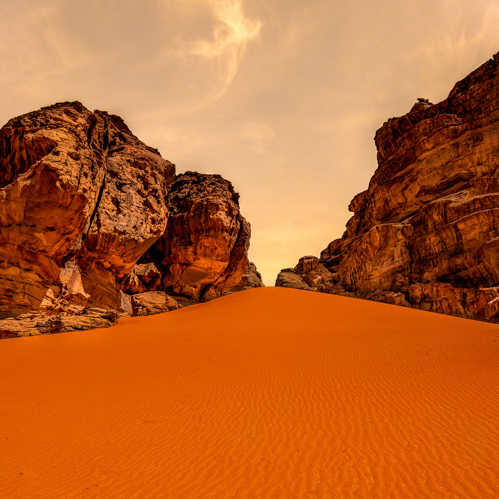 Without doubt, this is one of my favorite images made with the Leica SL in my first six months of ownership. This is partly owed to the weather sealing that made this shot possible - the sky has an orange cast because of the sand being kicked up by the wind. Good time to have weather sealing? When you are standing in the middle of a Jordanian desert photographing miniature orange dust sand crap. 