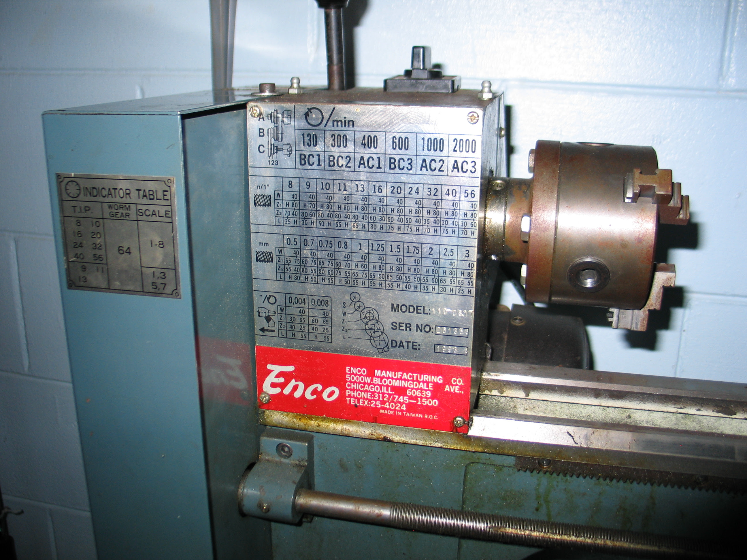 Enco Lathe Wiring Diagram