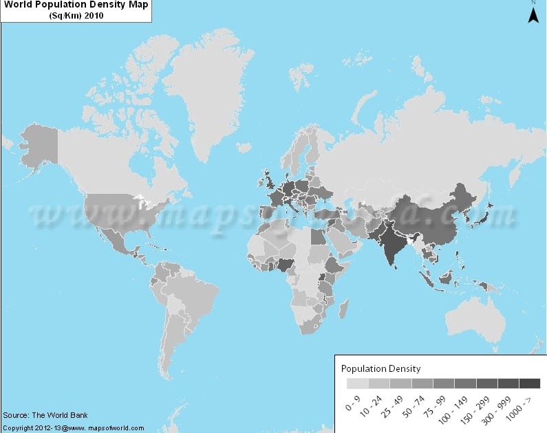 28 Population Density World Map Maps Online For You