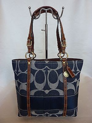 Blue Handbags: Coach Blue Jean Purse
