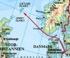 Shetlandsöarna Karta | Karta
