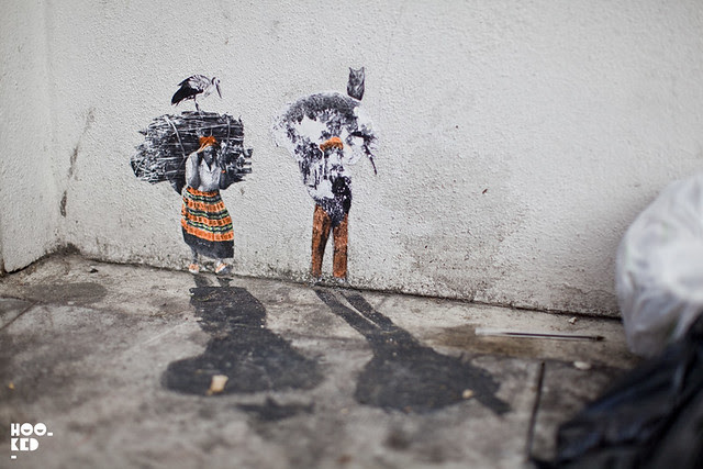 Miniature London Street Art, by Mexican street artist Pablo Delgado. Photo ©Mark Rigney / Hookedblog