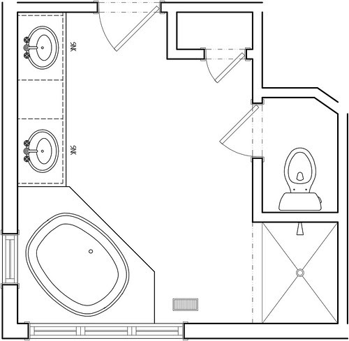 Master Bathroom Floor Plans 10 X 12
