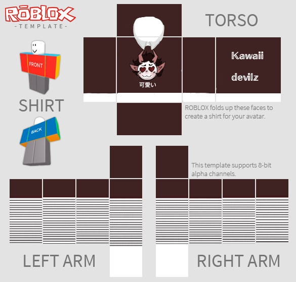 Kawaii Transparent Roblox Shirt Template / Hello and thank you for ...
