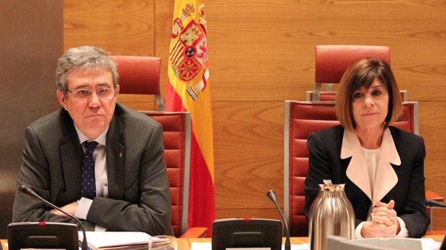 Carmen de Aragón y Francisco Javier Fernández, presidenta y vicepresidente de la Comisión de Sanidad del Senado 