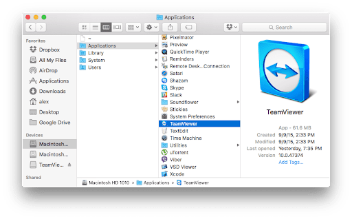 teamviewer for mac update