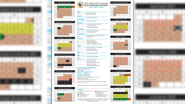 Sisd Calendar 2021 2022 | Calendar 2021
