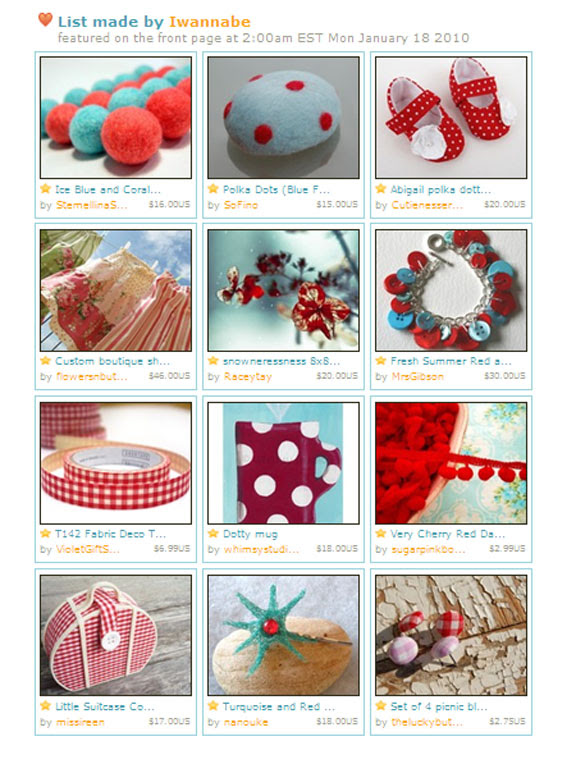 Etsy FP 19.01.2010. by Iwannabe