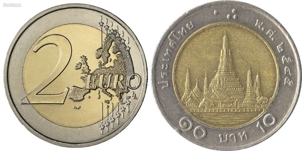 Piece De 2 Euros Rare Petit Bonhomme  Piece de 2 euros avec un