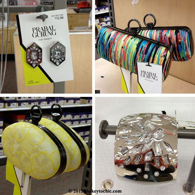 Prabal Gurung for Target jewelry and clutches