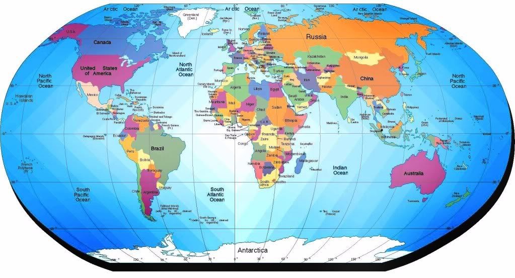 Map Of The Entire World | Draw A Topographic Map