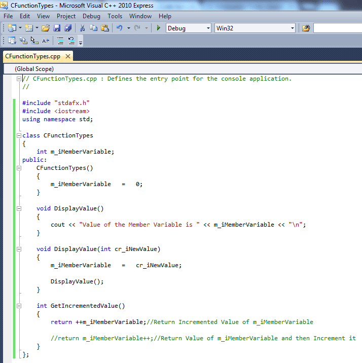 what is class with example in c++