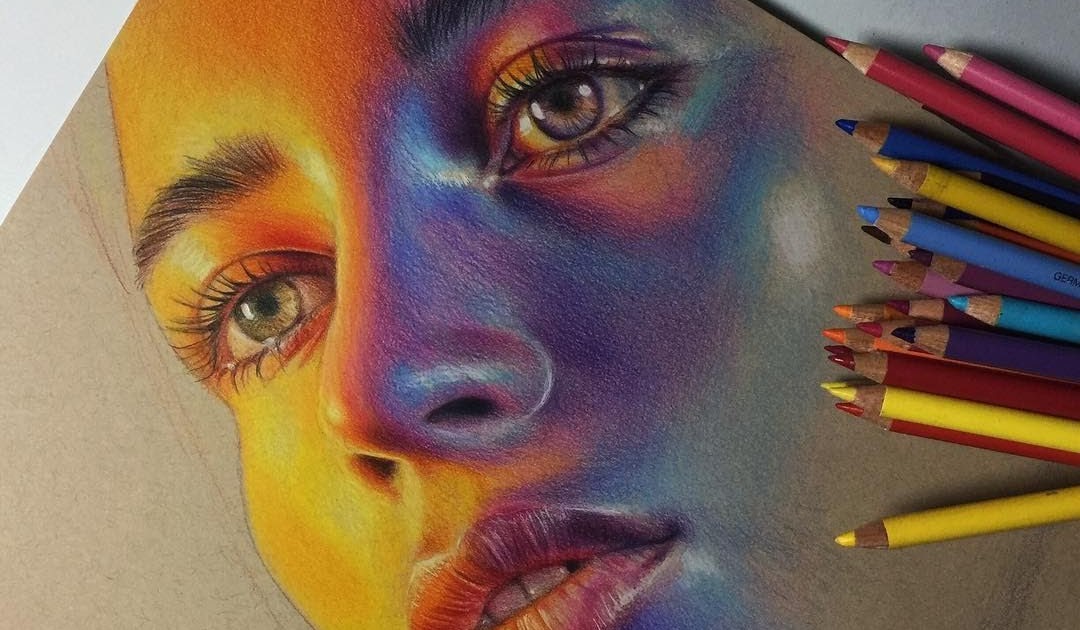 Drawing Realistic Faces With Colored Pencils Color Pencil Portraits