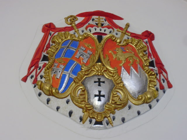 Coat of arms of the Diocese of Speyer under Cardinal Damian Hugo Graf von Schönborn in Bruchsal (Coat of Arms at Bruchsal Castle)