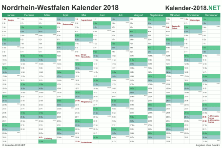 Kalenderblatt 2021 Mit Ferien Nrw / Kalender 2021 Mit ...
