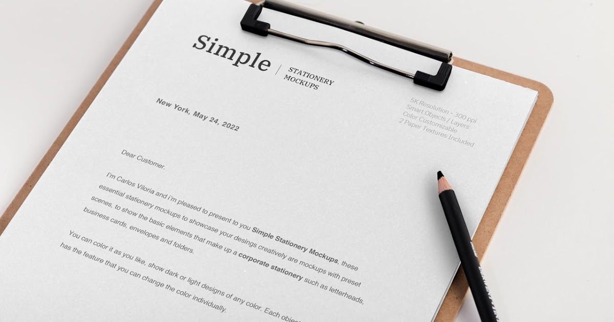 Download Download Letterhead And Envelope Mockup Free Psd A4 Clipboard Mockup In Stationery Mockups On Yellow Images Creative Store A Collection Of Free Premium Photoshop Smart Object S PSD Mockup Templates
