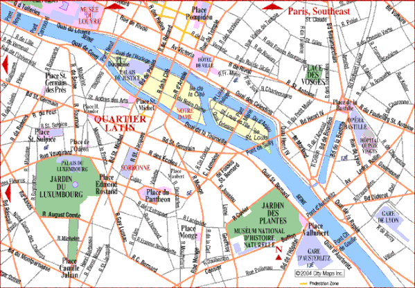 Le Quartier Latin Parijs Kaart - Steve