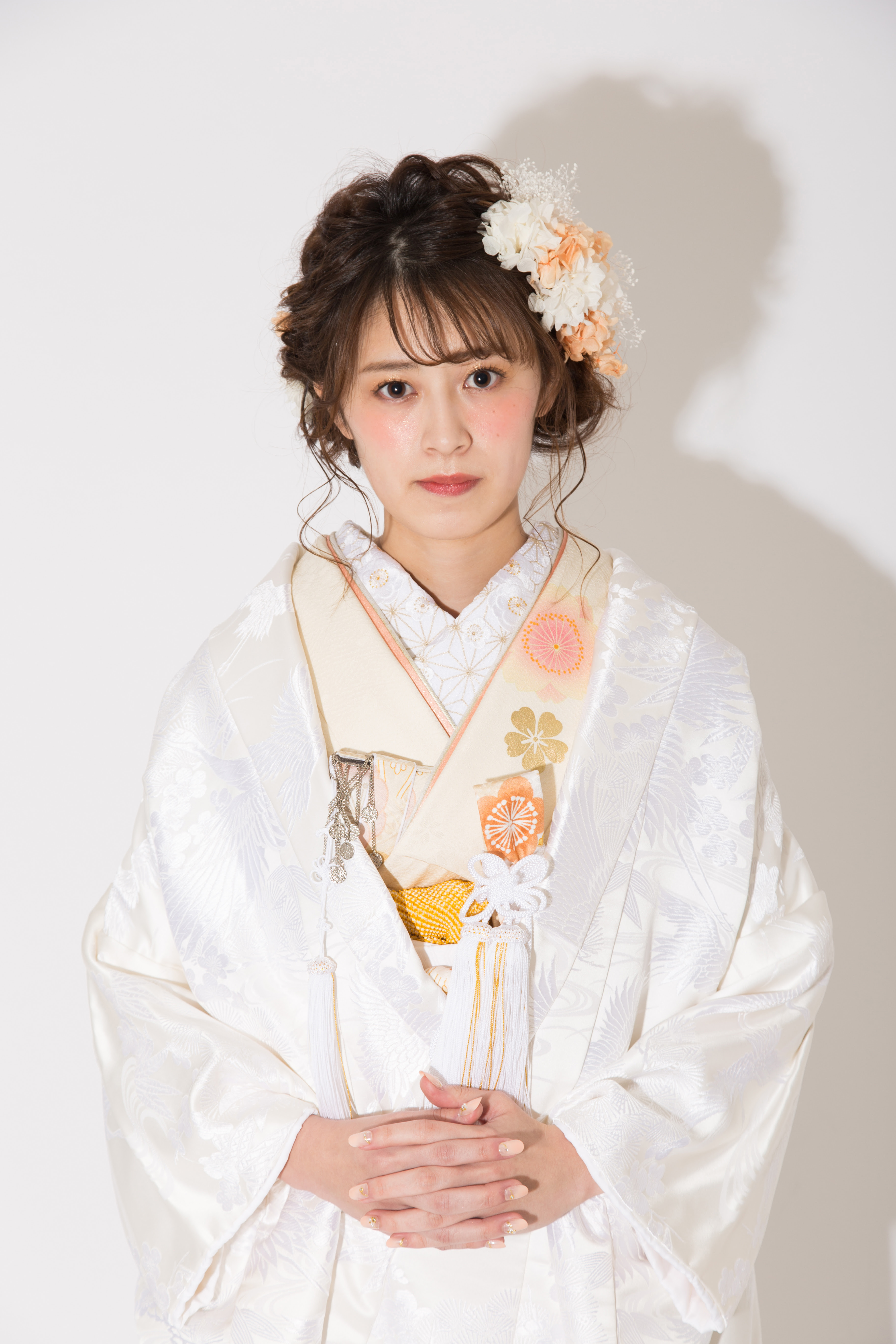 優雅 ブライダル ヘア 前髪あり