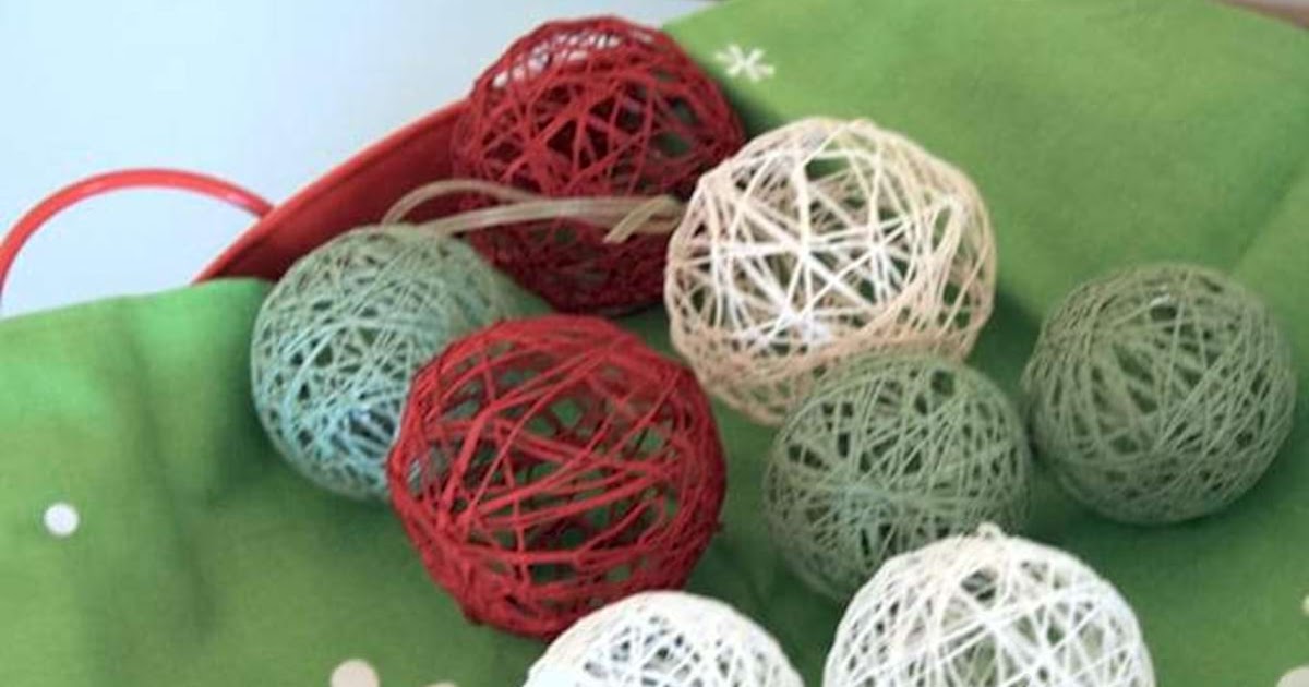 Image de Etoile Boule De Noel En Laine Avec Ballon