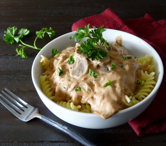 Tofu(less) Mushroom Stroganoff from Isa Does It
