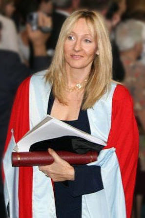 JK Rowling, after receiving an honorary degree...