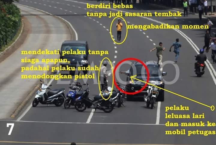 Foto Janggal di Tragedi Bom Sarinah 7 Foto Janggal di Tragedi Bom Sarinah 7