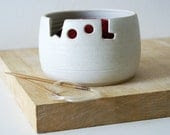 Made to order - The 'wool' yarn bowl, hand thrown custom pottery yarn bowl - LittleWrenPottery Made to order - The 'wool' yarn bowl, hand thrown custom pottery yarn bowl - LittleWrenPottery