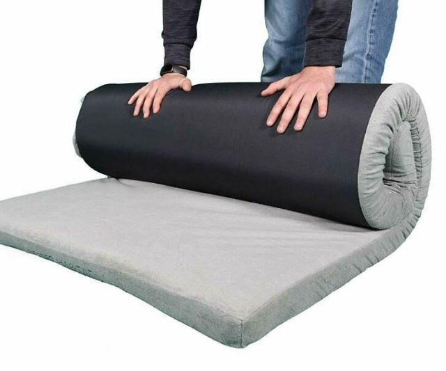 memory foam roll out lounger mattress