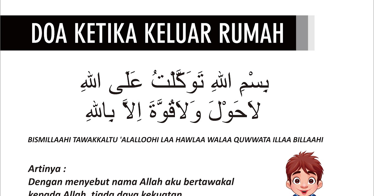 Doa Mau Keluar Rumah Dan Artinya
