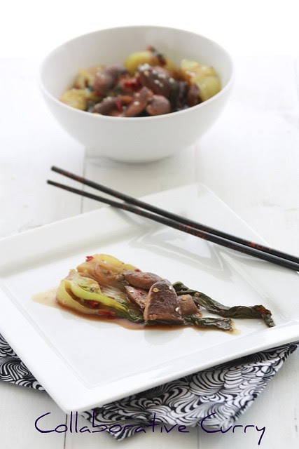 Bok choy and Mushrooms