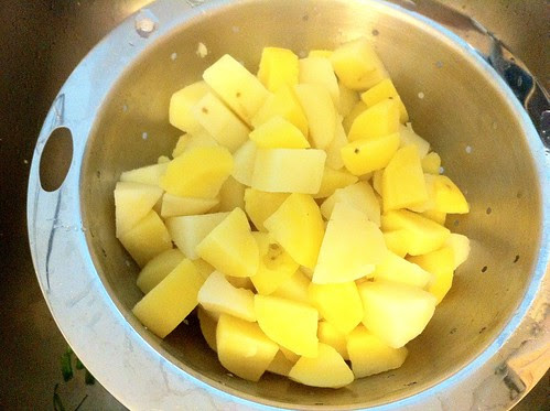 Drained Cooked Potatoes