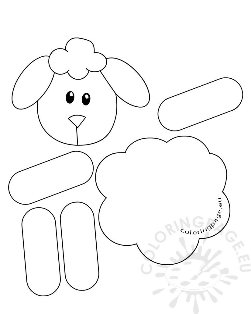 Sheep Craft Template Printable