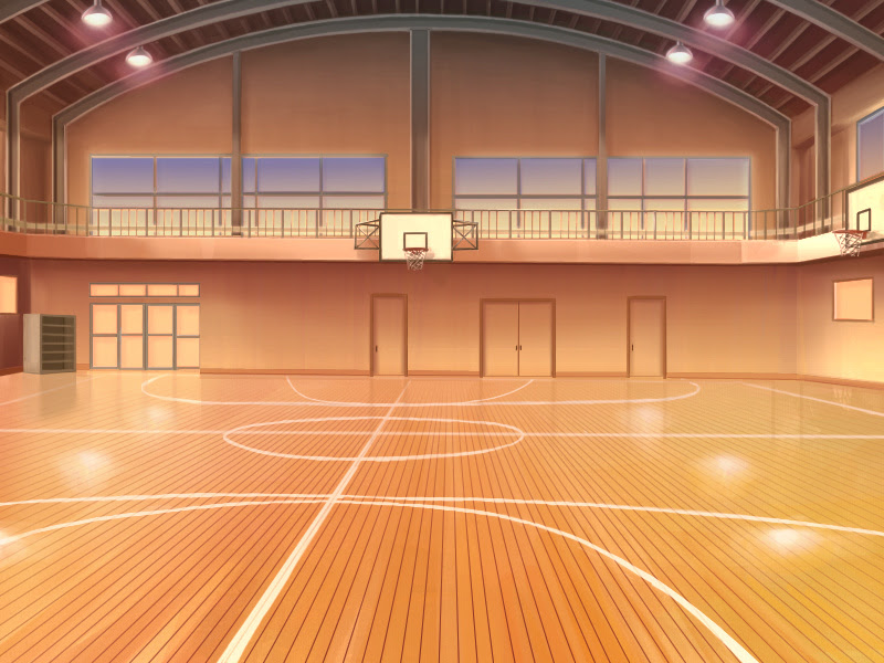 Anime Basketball Court Background