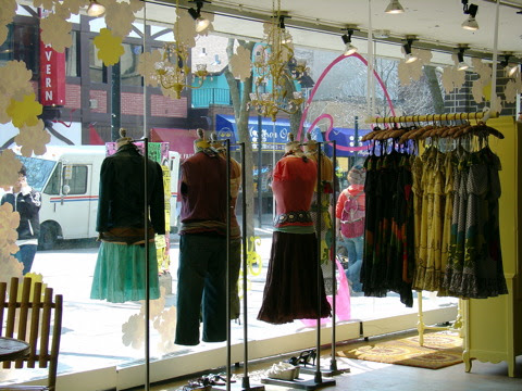 Urban Outfitters window.