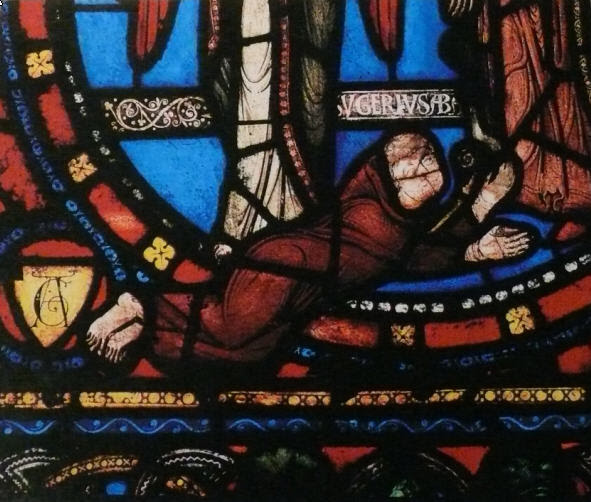 Suger d'après un vitrail de la basilique de Saint-Denis