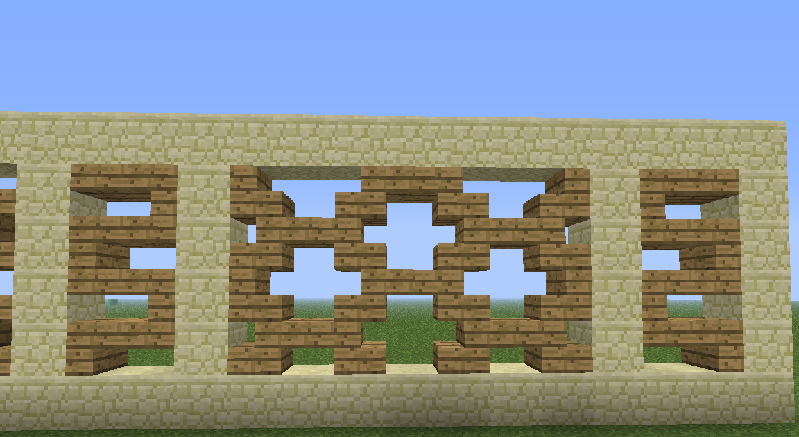 Minecraft Wall Design