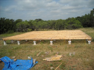 Full Picture of Completed Floor Joists Facing West
