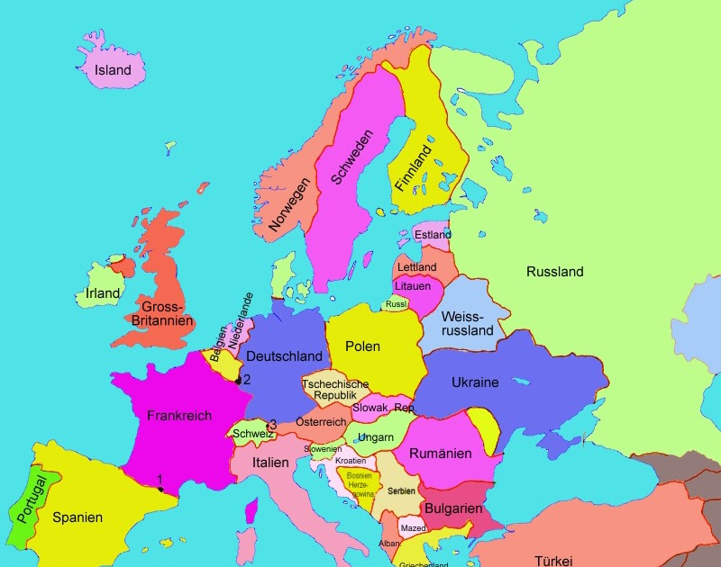 Länder Europa Karte | Karte