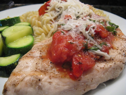 Chicken with Grilled Tomato Sauce