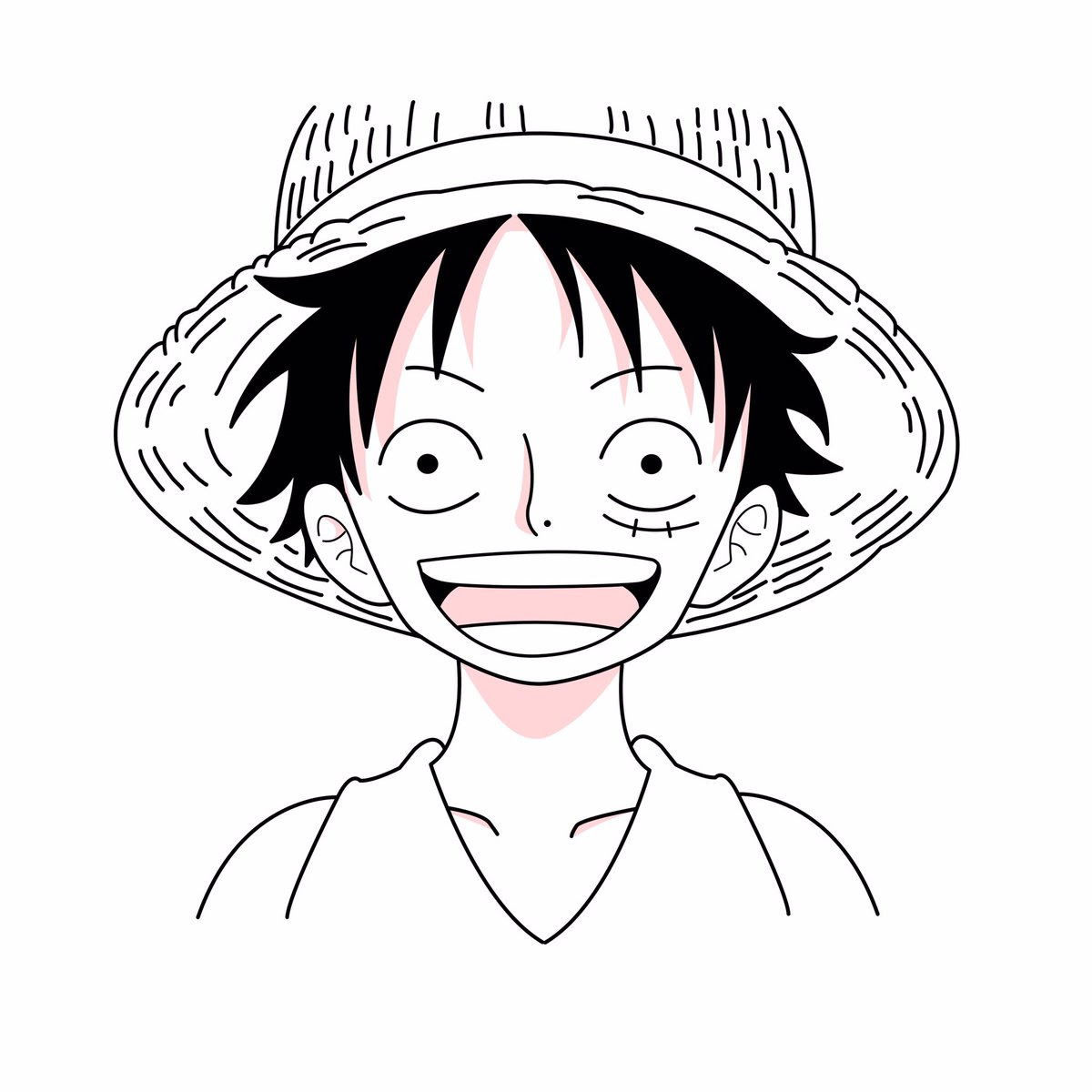 Gambar Sketsa Anime One Piece - Contoh Sketsa Gambar